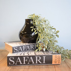 Kit De Caixas Livros De Madeira Safari | Linha Decor Formosin